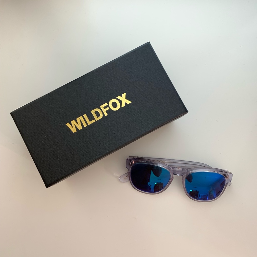 Wildfox Catfarer Clear Mirror Sun Glasses